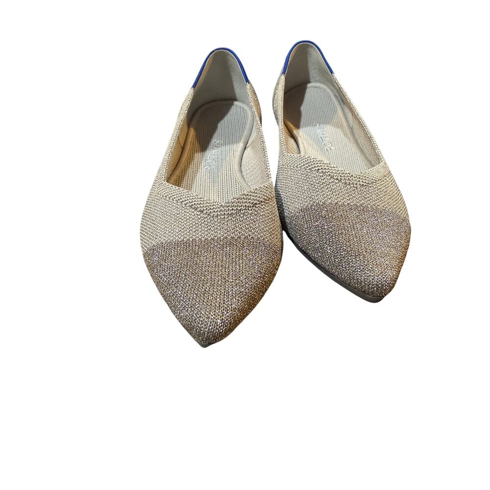 Rothy’s The Point Silver Metallic Women’s Size 8